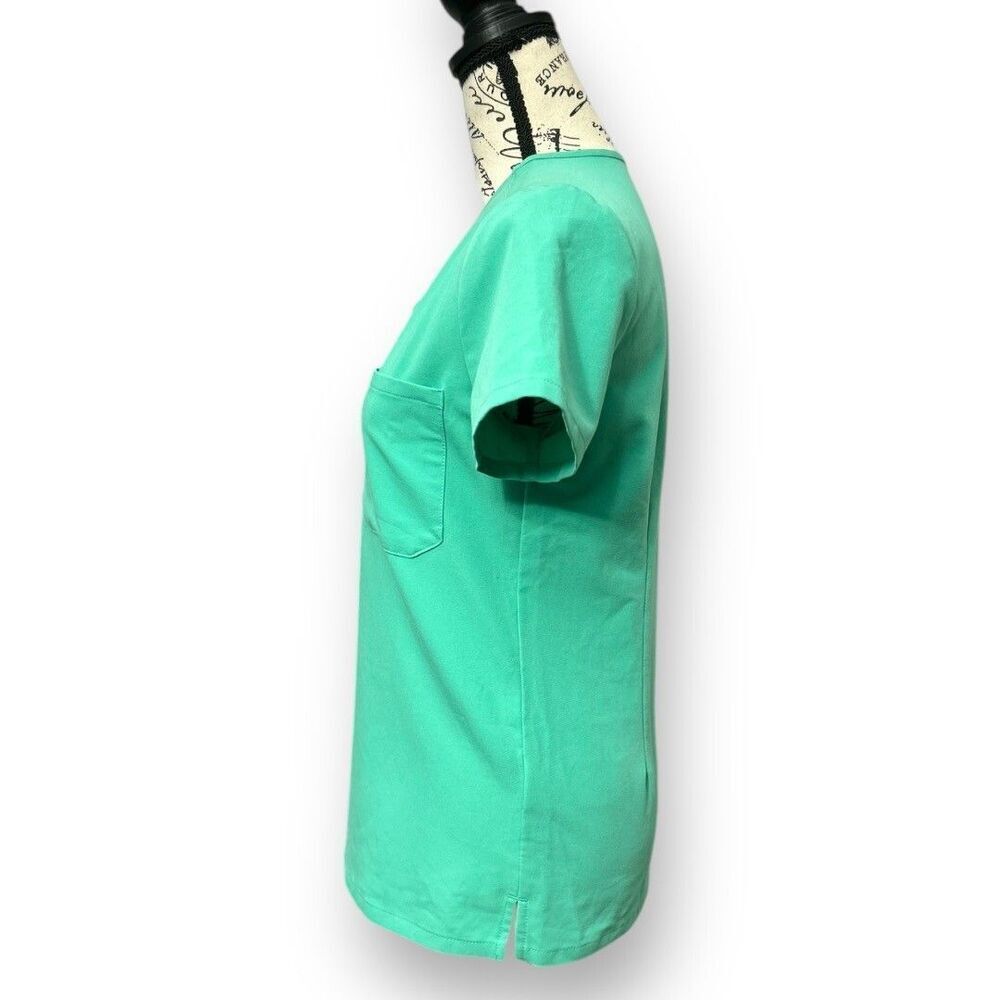 Figs Technical Collection Green Stretch Scrub Top… - image 7